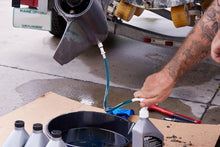 Load image into Gallery viewer, Here is an example of how to use the Lower Unit Gear Oil Pump to change the lower unit gear oil on a Yamaha outboard motor.